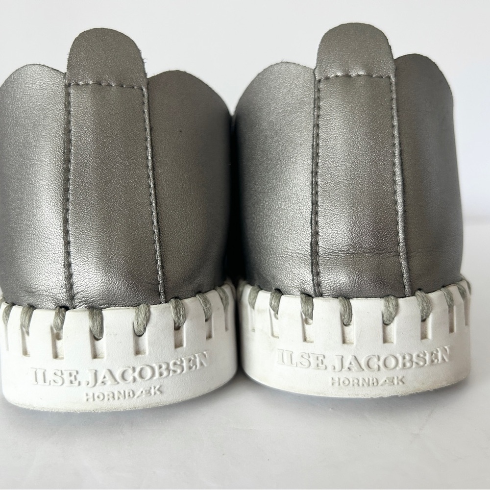 Ilse Jacobsen Tulip 3576 Slip On Comfort Shoe Flat Perforated Gunmetal EU38 US 8 - Picture 6 of 12